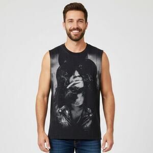 Vintage Guns n Roses Slash 2004 Hayes Mens Size XL Black Tank Top Liquid Blue